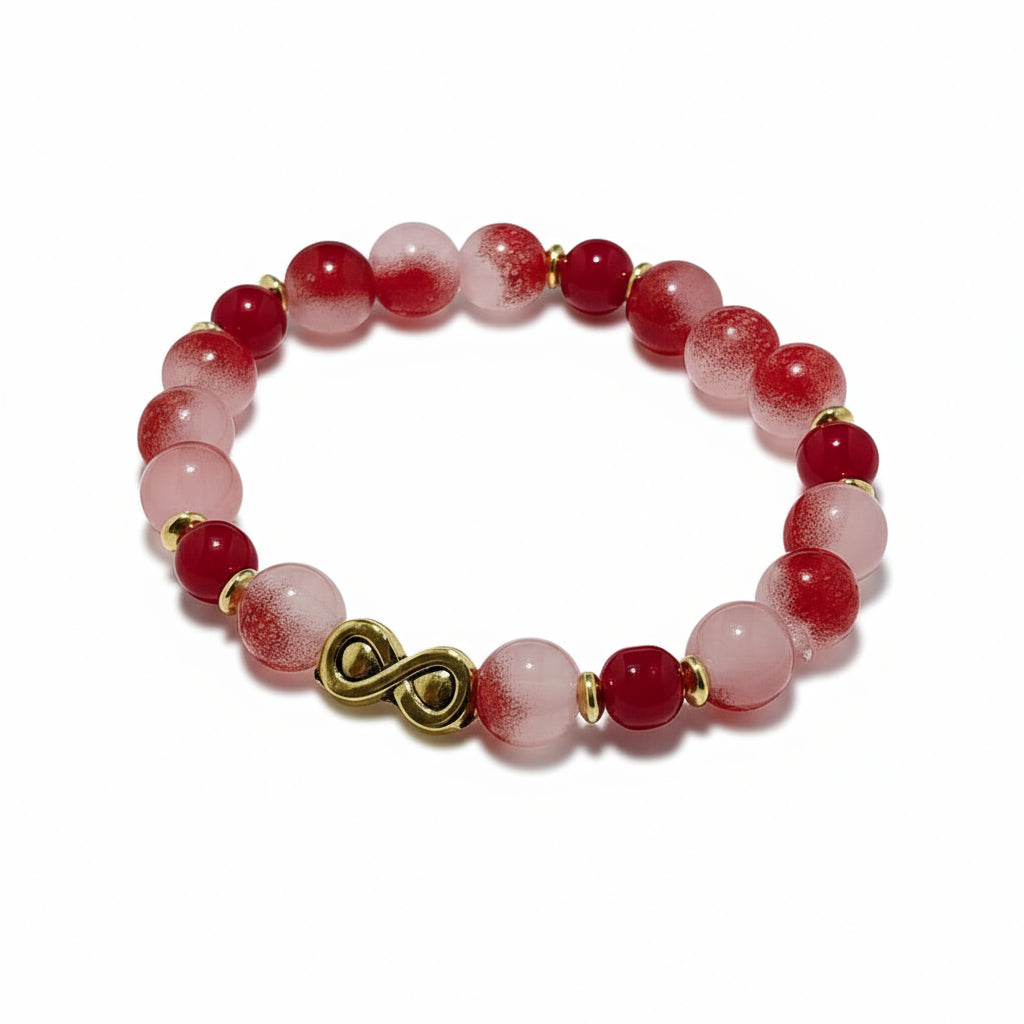 Radiant Red- with Infinity Charm