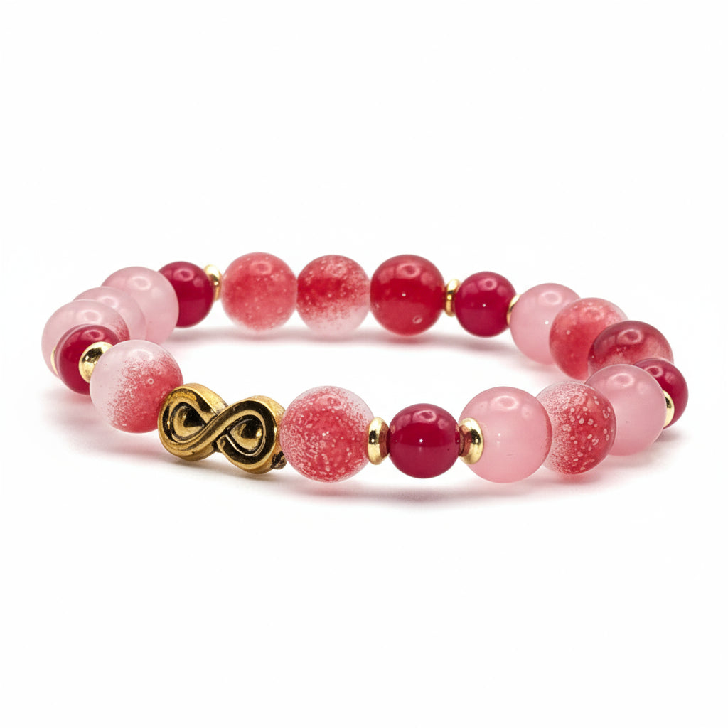 Radiant Red- with Infinity Charm