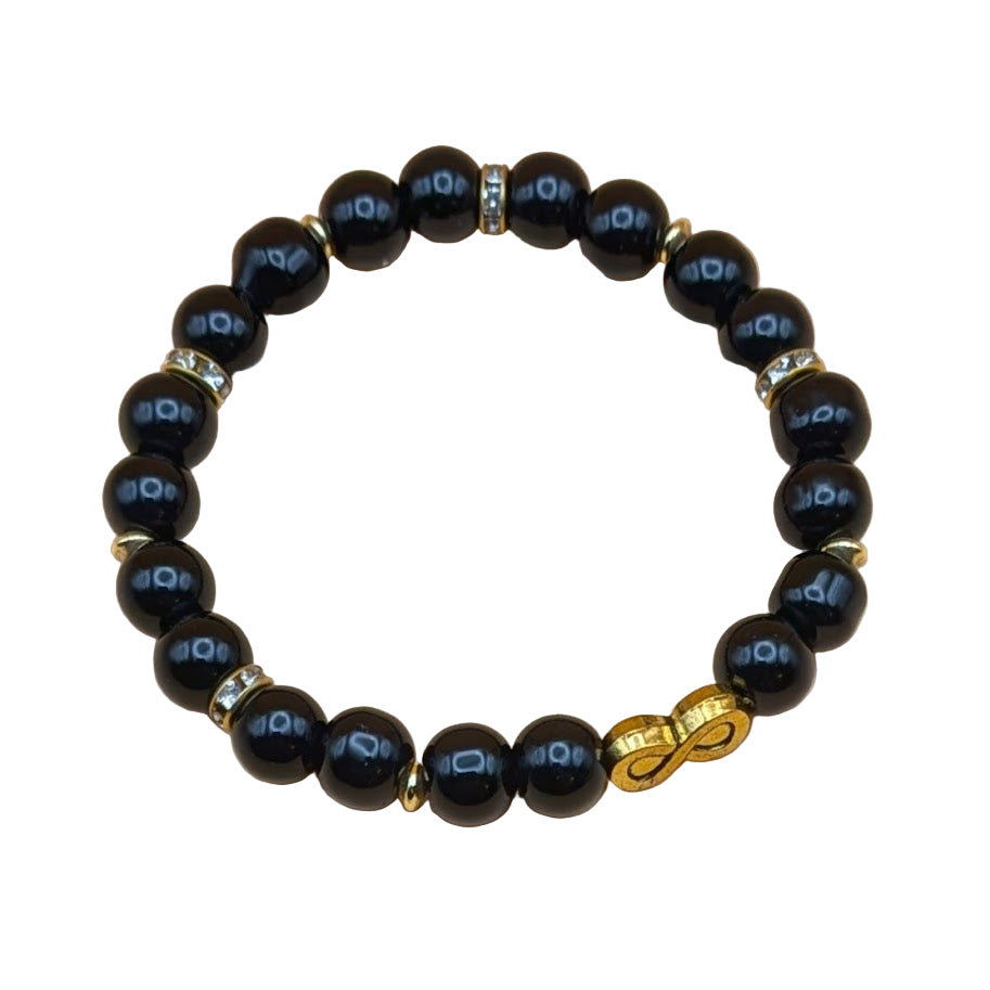 Midnight Gold- with Infinity Charm