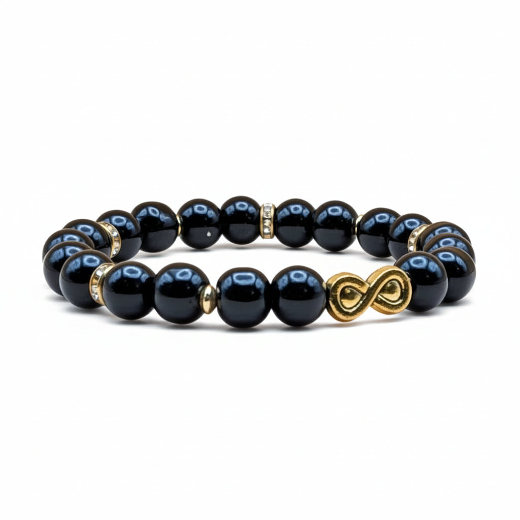 Midnight Gold- with Infinity Charm